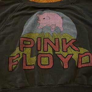 Recycled Karma Pink Floyd Cropped raglan sweatshirt sz small never worn